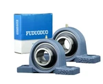 2 Pcs Heavy Duty Pillow Block Mounted Ball Bearings 1.5 Inch Bore Solid Cast .... Fixed Price $122.02.