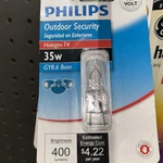 Philips 41632 Outdoor And Security 35-watt T4 Bi-pin Base Gy8.6 New Sealed. Fixed Price $14.95.