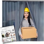 Pvc Strip Curtain Kit 48"x84" Heavy Duty Waterproof Insulation For Warehouse. Fixed Price $85.66.