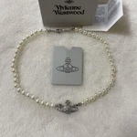 Vivienne Westwood Necklace Pearl Choker Silver In Box Ej609. Fixed Price $139.20.