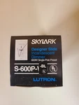 Lutron Skylark S-600p-bl 600w Preset Dimmer With On/off - Black. Fixed Price $18.00.