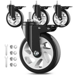 5 Inch Heavy Duty Caster Wheels, Stem Casters Set Of 4, 3/8"-16 X 1(stem Diam.... Fixed Price $46.50.