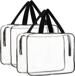 Haoguagua 2 Pieces Large Clear Makeup Cosmetic Toiletry Organizer Bag, Clear.... Fixed Price $21.37.