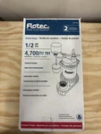 Flotec Fpzs50t 1/2 Hp 4200gph Thermoplastic Submersible Sump Pump New. Fixed Price $149.99.