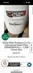 Mule-hide Products 2.4" Galvanized Seam Plate 08mhbscp241 1,000 Count Box. Fixed Price $325.00.