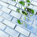 64 Pcs Peel And Stick Beveled Mirror Glass Tile.2.5x1 Inch Backsplash Til. Fixed Price $42.01.