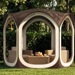 Portable Screen Room 10 X10 Pop Up Canopy Gazebo Tent Brown Mars Explo House. Fixed Price $259.99.
