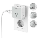 All European Uk Travel Plug Adapter Kit, Tessan International Detachable Conv.... Fixed Price $46.78.