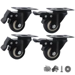 2 Inch Wheel Casters,set Of 4 Heavy Duty Casters,with Brake,no Noise Locking Pol. Fixed Price $14.50.