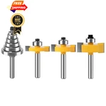 Wsoox 1/4 Inch Shank Rabbet Router Bit Set, 3 Pieces Rabbeting. Fixed Price $39.98.