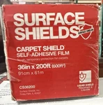 Surface Shields Carpet Shield Self-adhesive Film 36 X 200 (600 Sq Ft) New. Fixed Price $60.00.
