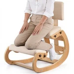 Vevor Ergonomic Kneeling Chair Wood Posture With Backrest & Thick Cushions. Fixed Price $92.99.