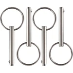 4 Pcs Quick Release Pin, Diameter 1/4", Usable Length 1-1/2", Overall 2",. Fixed Price $15.57.