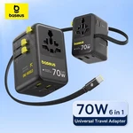 Baseus Gan Charger Travel Adapter Built In 70w Retractable Cable 2ac Type C Cord. Fixed Price $69.99.
