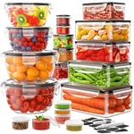 Topchase 40-piece Food Storage Containers With Lids(20 & 20 Pack. Fixed Price $30.29.
