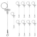 Ottff 10 Pack 3.2 Ft Ceiling Sign Hanger, Suspension Cable Wire For Silver. Fixed Price $28.88.