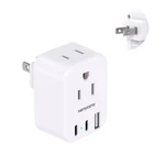 Hanycony Us To Japan Plug Adapter, Power Travel Adpter With 2 White. Fixed Price $17.83.