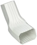 Amerimax 37064 Transition Elbow, Vinyl, White Two-by-three,. Fixed Price $17.99.