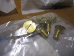 3/8"-16 X 3/4" Brass Slotted Flat Head Machine Screw Qty 10. Fixed Price $13.00.