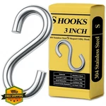 Jing-helper 304 Stainless Steel S Hooks 6 Pcs. Fixed Price $20.00.