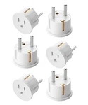 European Travel Plug Adapter Type E F For Europe Wall Outlet Set 6 Pack. Fixed Price $13.99.