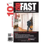 Zipwall Barrier Panel,10ftlx12fth,white Zf10 641877202939 Plastic. Fixed Price $110.99.