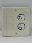 Wiremold 4047bf Series Two-gang Cover Duplex And Modular Furniture Fitting Ivory. Fixed Price $14.95.
