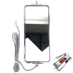 Retrac 601288 Mirror Head, 7" X 16" Stainless Rounded Angle-back Heated & Lig.... Fixed Price $49.95.