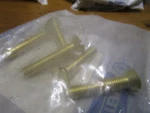 3/8"-16 X 2" Brass Slotted Flat Head Machine Screw Qty 5. Fixed Price $15.00.