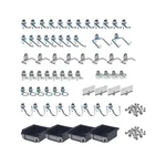 Triton Products 76964 Durahook And Hanging Bin Assortment Kit, Blac... Fast Ship. Fixed Price $71.20.