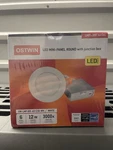 Ostwin Led Mini Panel 6" Round With Junction Box-nib 4pack Dimmable 12w. Fixed Price $25.99.
