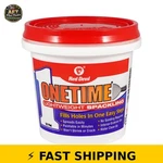 Red Devil Onetime Lightweight Spackle, 1/2 Pint, White. Fixed Price $14.99.