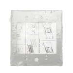 Wiremold Legrand G4047c-2 2 Gang Device Plate Cable Raceway, Gray. Fixed Price $14.99.