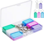 Cuttte 20 Pack Plastic Key Tags With 20pcs, White, Purple, Green, Pink, Blue. Fixed Price $10.56.
