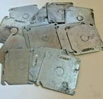New Lot 3 Raco 8753 Metal 4" Blank Flat & K/o Electrical Box Covers. Fixed Price $5.99.