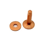 C.s. Osborne Set Of 12 Copper Rivets & Burrs #1700-14 (size 14) Made In Usa. Fixed Price $15.46.
