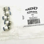 Lot Of 5 Aignep 87000-04-04 Straight Male 1/4" Od Tube Str. Fixed Price $24.99.