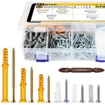 Mywish 510pcs Wall Hanging Kit With Anchors And Screws, Dry .... Fixed Price $27.38.