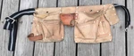 Mcguire-nicholas Heavy Suede Cowhide Tool Belt W/ Pouches Dm-499-4. Fixed Price $50.00.