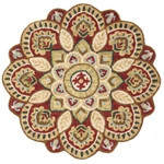 Safavieh Transitional Country Hand Tufted Wool Area Rug Novelty Red & Taupe. Fixed Price $304.05.