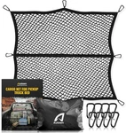 Cargo Net For Pickup Truck Bed - Stretchable 4'x4' To Single Layer, Black. Fixed Price $38.10.
