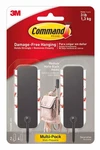 Medium Matte Black Wall Hook, 2 Coat Hooks And 4 Strips, Damage-free Hanging .... Fixed Price $17.91.