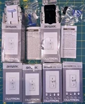 Lot Of 6 New Lutron Skylark Dimmers - Black & White. Fixed Price $39.99.