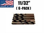 (6-pack) 11/32" 87100 Norseman Viking Usa Drill Bit Super Prem Mechanic Length. Fixed Price $40.10.