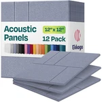 Acoustic Panels 12-pack Soundproof Wall 12"x12"x0.4" Decorative Sound .... Fixed Price $32.58.
