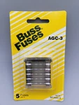 New 5 Pack Cooper Bussmann Glass Fuse 3a Bp/agc-3 Buss Fuses Agc-3. Fixed Price $7.95.