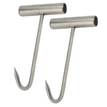 Tinsow 2pcs Stainless Steel T Hooks Handle Meat Boning Hook For Rust. Fixed Price $22.34.