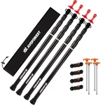 Tarp Poles Heavy Duty Adjustable, Avoforest Aviation Aluminum 8.7ft Telescopi.... Fixed Price $120.29.
