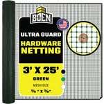 Boen Green Plastic Mesh Hardware Netting 3'x25' - Tree Guard/barrier. Fixed Price $74.16.