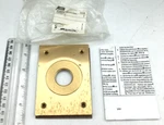 Hubbell Brass Rectangular Floor Box Cover 2 1/8" X 3/4" S2425 New. Fixed Price $30.00.